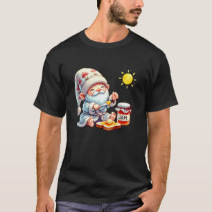 Camiseta Buenos Días Gnomo Con Tarro De Mermelada Para El V