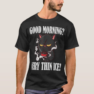 Camiseta Buenos días Grupo de Gatos de Helado Muy Delgado d