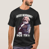 BUENOS DÍAS Karl Marx Marxismo retro vintage