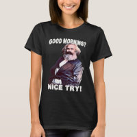 BUENOS DÍAS Karl Marx Marxismo retro vintage