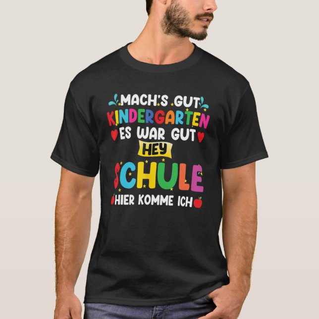 Camiseta Buenos días kindergarten Fue lindo Hey colegio est (Anverso)