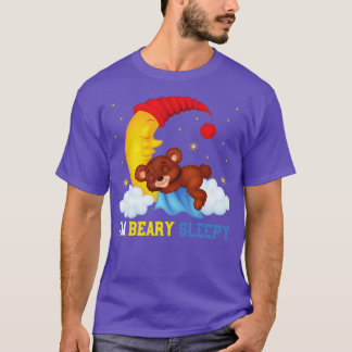 Camiseta Buenos días, luz de la luna, oso durmiendo