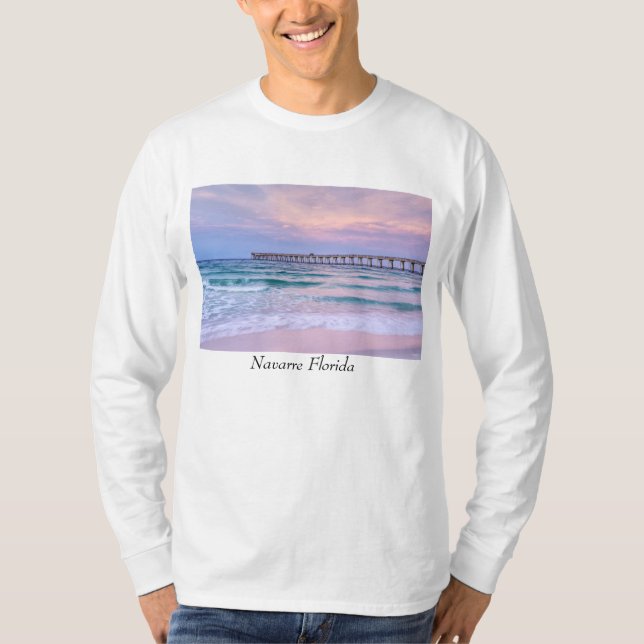 Camiseta Buenos días Navarre Beach Pier Long Sleeve Shirt (Anverso)