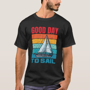 Camiseta Buenos Días Para Navegar - Dolor Retro Atardecer