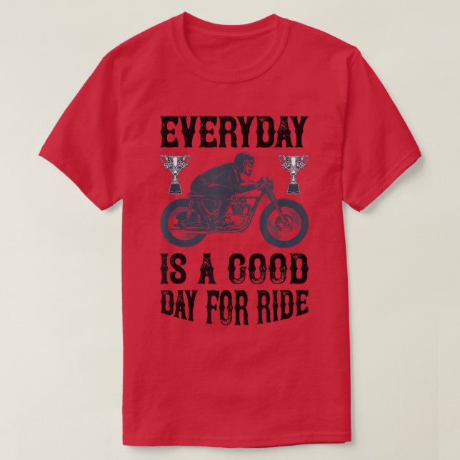 Camiseta Buenos días para viajar en moto y ciclismo (Diseño del anverso)
