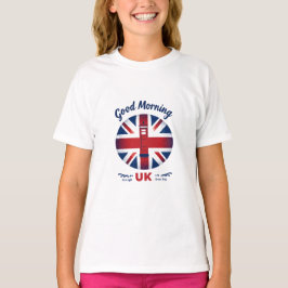 Camiseta Buenos días Reino Unido - Union Jack & London Phon