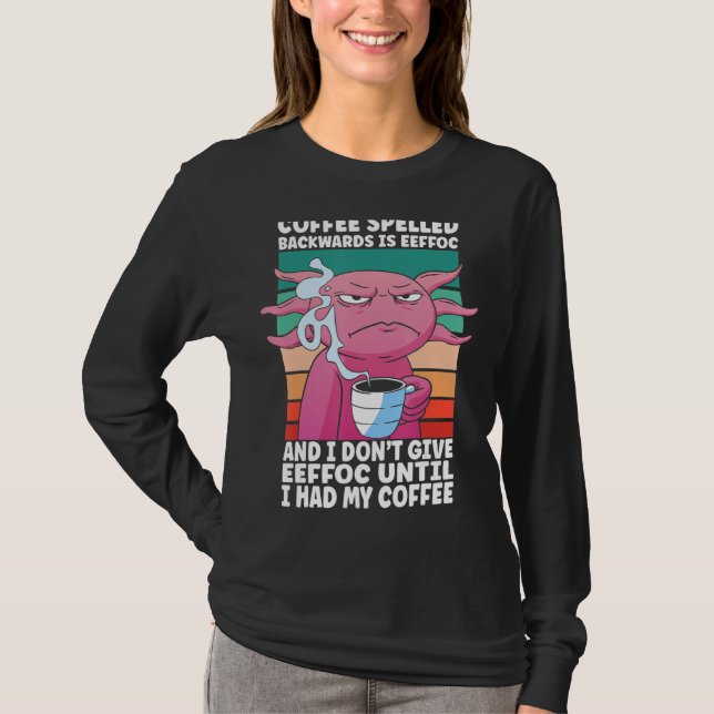 Camiseta Buenos días Salamander Lizard Café Axolotl (Anverso)