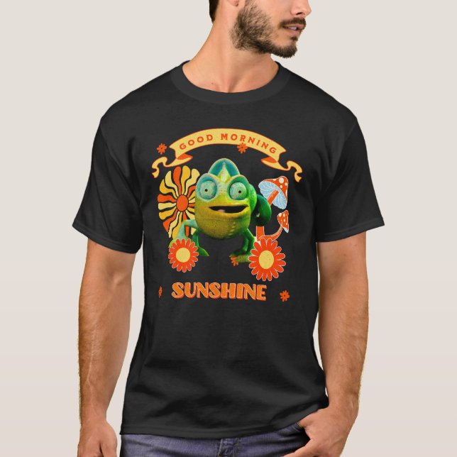 Camiseta Buenos Días Sol Funny Camaleón (Anverso)