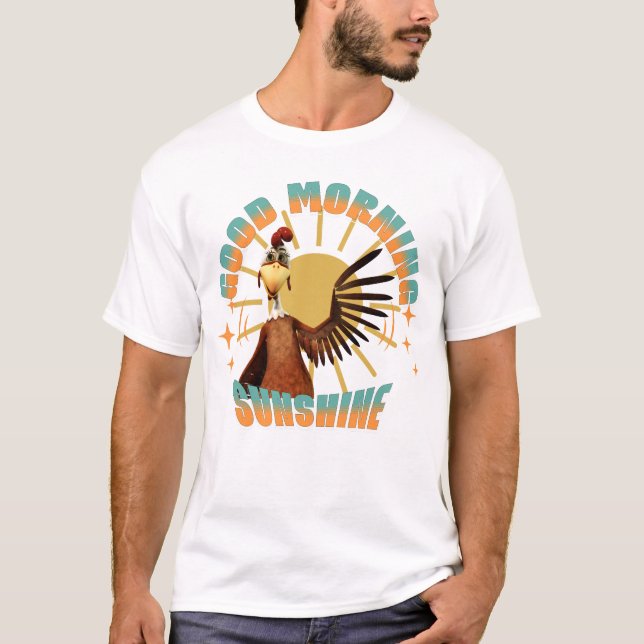 Camiseta Buenos Días Sol Funny Rooster (Anverso)