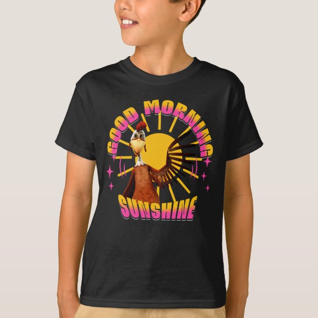Camiseta Buenos Días Sol Funny Rooster (Anverso)