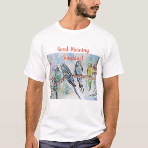 Camiseta Buenos días Sunshine Budgie Wildlife T Shirt