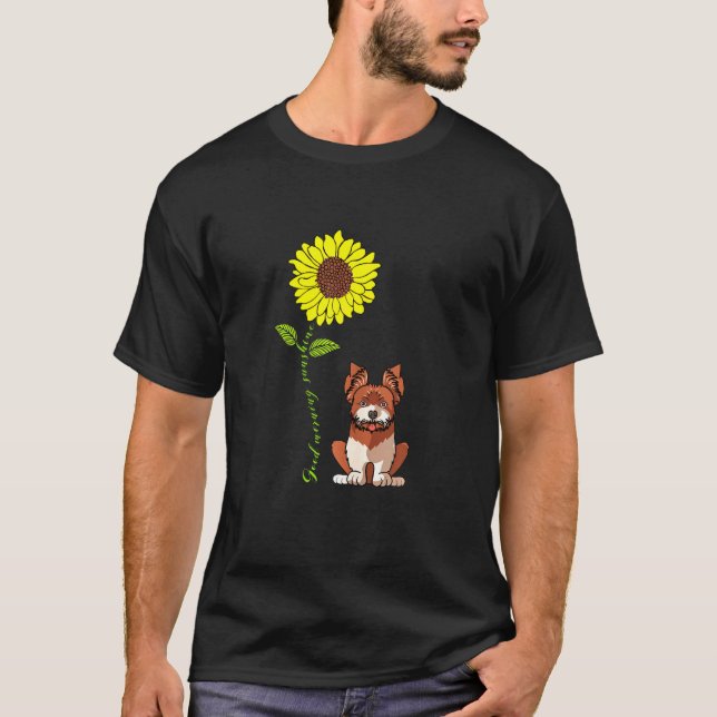 Camiseta Buenos días Sunshine Yorkshire Terrier Sun (Anverso)