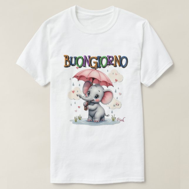 Camiseta Buenos días y hermoso  (Diseño del anverso)