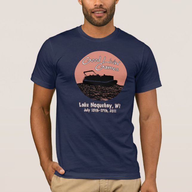 Camiseta Buenos juegos en vivo azul (Anverso)