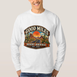 Camiseta Buenos Millas Carretera Desierto Vintage Suroeste
