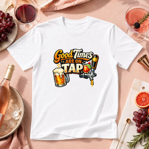 Camiseta Buenos Momentos Están en Grifo Humor de Bebida