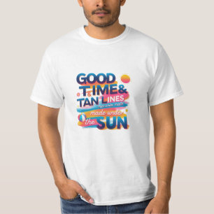 Camiseta Buenos Momentos y Líneas de Bronceado – Hecho Bajo