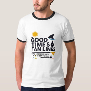 Camiseta Buenos Momentos y Líneas de Bronceado – Sol, Oleaj