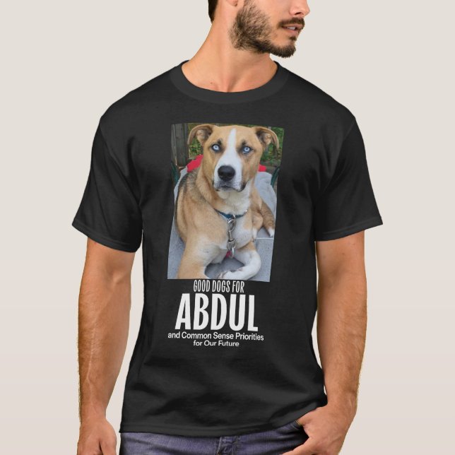 Camiseta Buenos Perros para Abdul (Anverso)