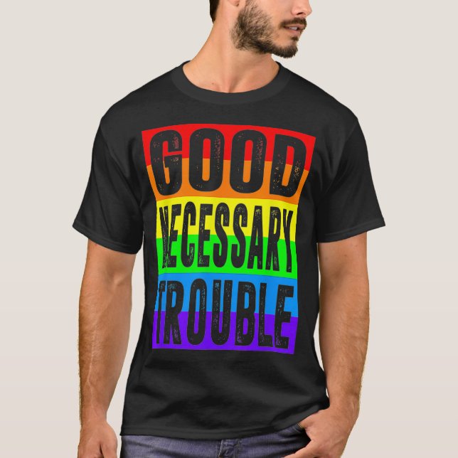 Camiseta Buenos problemas necesarios Justicia social LGBTQ  (Anverso)