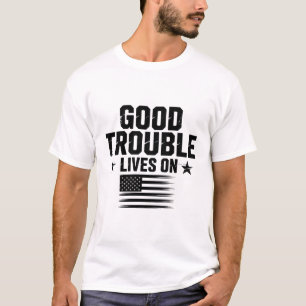 Camiseta Buenos Problemas Necesarios Vive En La Bandera Est