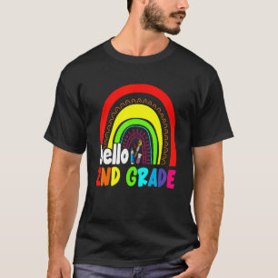 Camiseta Buenos saludos 2º Grado Arcoiris Primer Día De La 