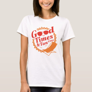 Camiseta Buenos Tiempos Y Líneas De Bronceado