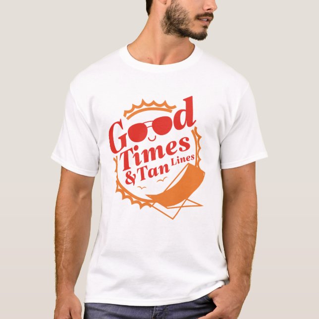 Camiseta Buenos Tiempos Y Líneas Tan (Anverso)