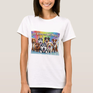 Camiseta Buenos vibraciones y nueces húmedas Doodles juguet