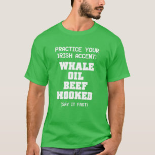 Camiseta Buey de aceite de ballena, práctica enganchada, ac