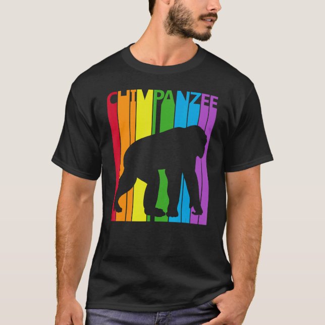 Camiseta Buey de chimpancé arcoiris (Anverso)