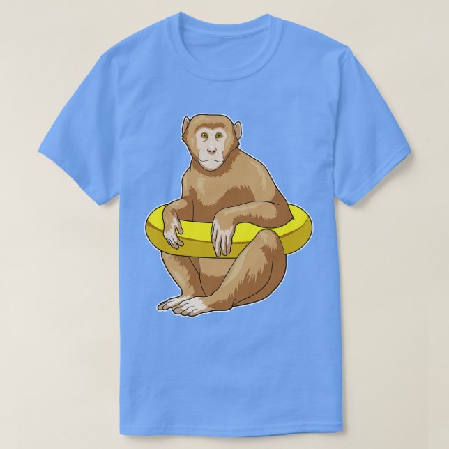 Camiseta Buey de natación de monos (Diseño del anverso)