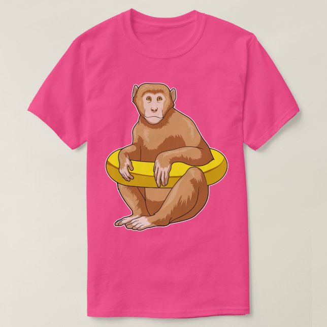 Camiseta Buey de natación de monos (Diseño del anverso)