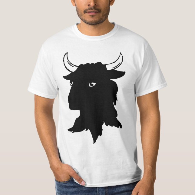 Camiseta BUEY, moggy, ganado, vaca, corrida, corrida, (Anverso)
