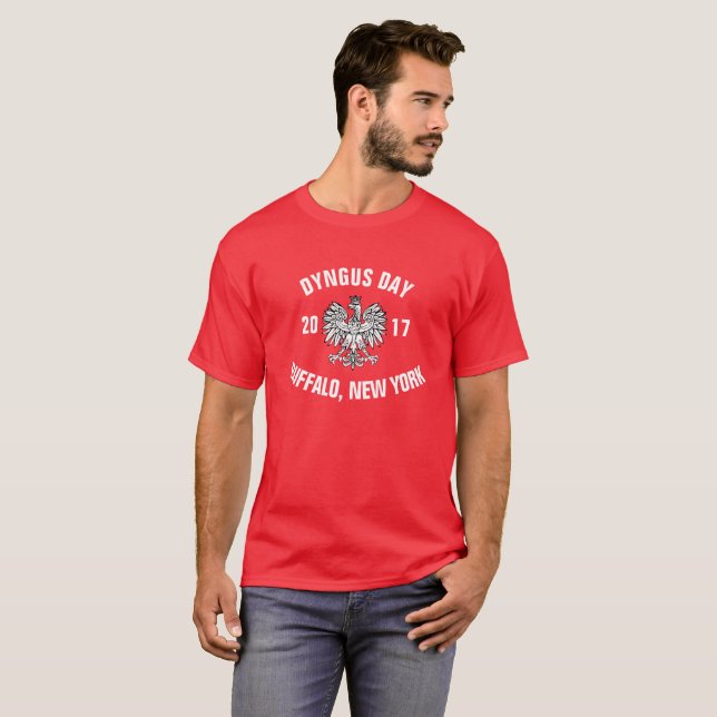 Camiseta Búfalo 2017 del día de Dyngus Nueva York (Anverso completo)