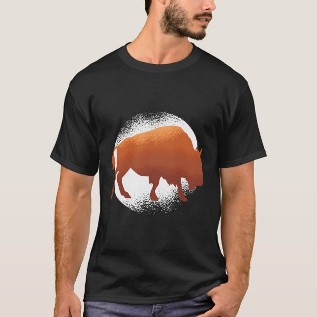 Camiseta Búfalo American Bison Western Gift (Anverso)