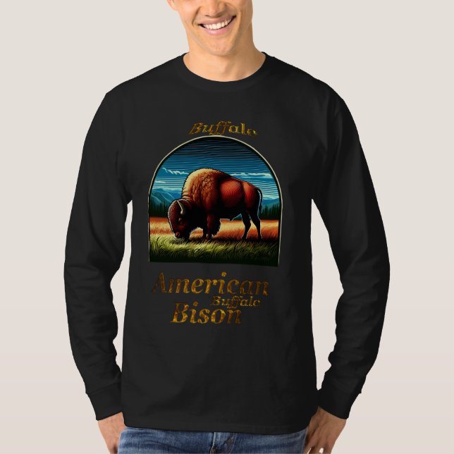 Camiseta Búfalo americano (Anverso)