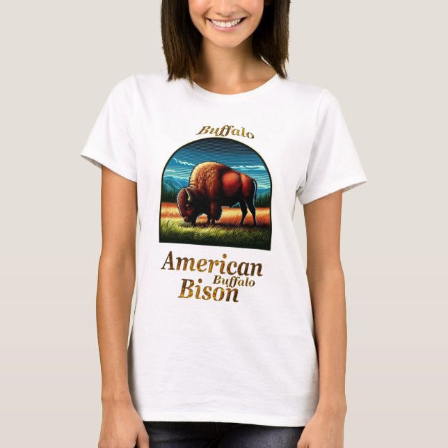 Camiseta Búfalo americano (Anverso)