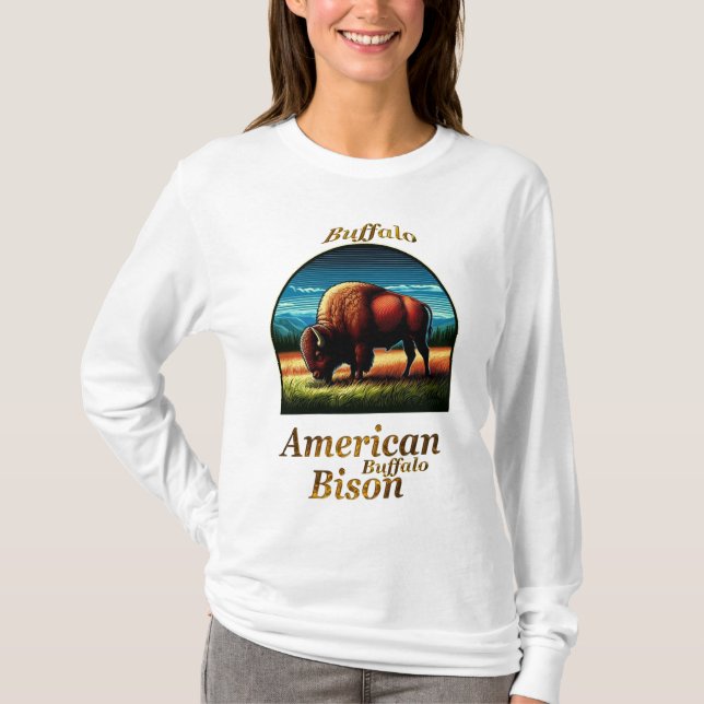 Camiseta Búfalo americano (Anverso)