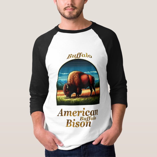 Camiseta Búfalo americano (Anverso)