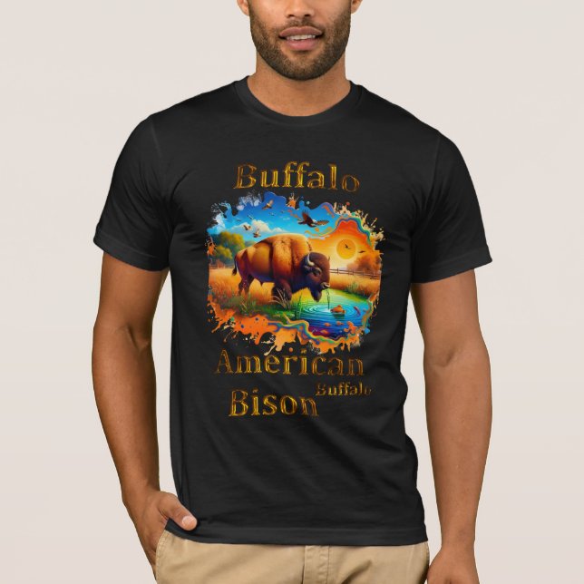 Camiseta Búfalo americano (Anverso)