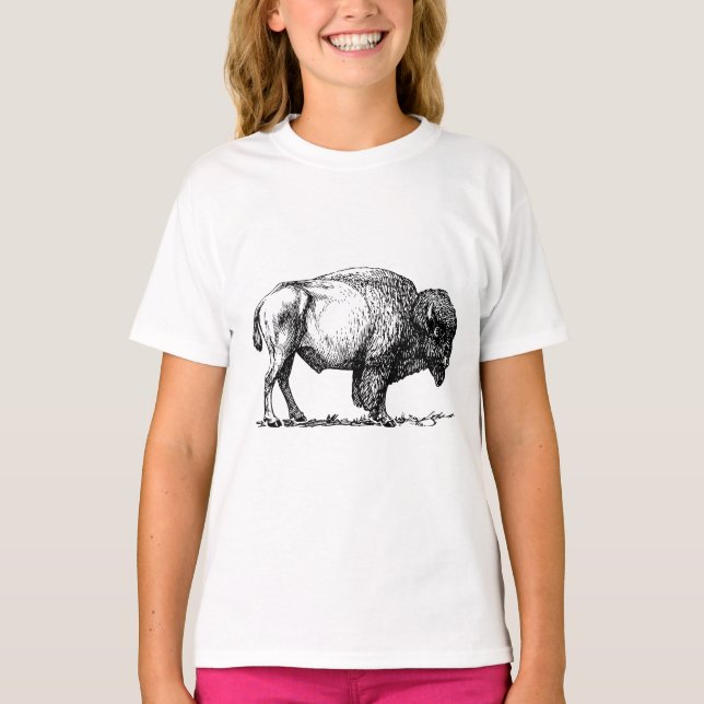 Camiseta Búfalo americano (Anverso)
