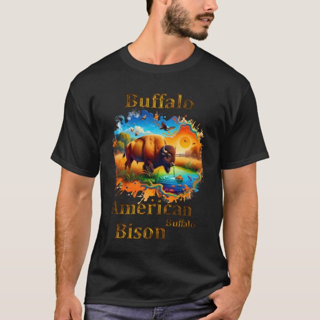 Camiseta Búfalo americano (Anverso)