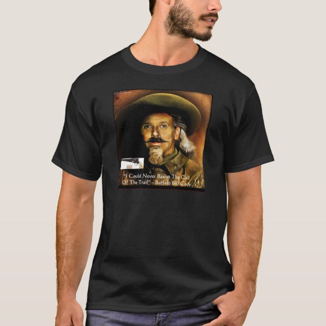 Camiseta Búfalo Bill Cody su arma y sus regalos y tarjetas  (Anverso)