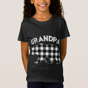 Camiseta Búfalo Blanco Y Negro Enjuiciado Abuelo Bear Chris