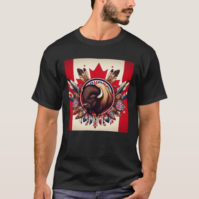Camiseta Búfalo canadiense de Prairie (Anverso)