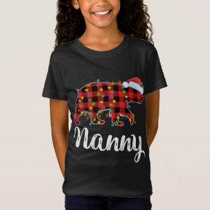 Camiseta Búfalo Colocado Navidades de la familia Nanny Bear