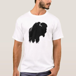 Camiseta Búfalo de Bison Black & White Pop Art