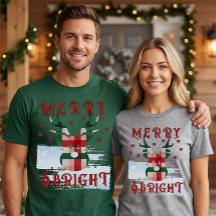 Búfalo de cuadros de Navidad Reno Alegre y Brillan