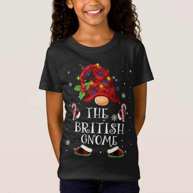 Camiseta Búfalo de gnomo británico con luz de árbol de Navi (Anverso)
